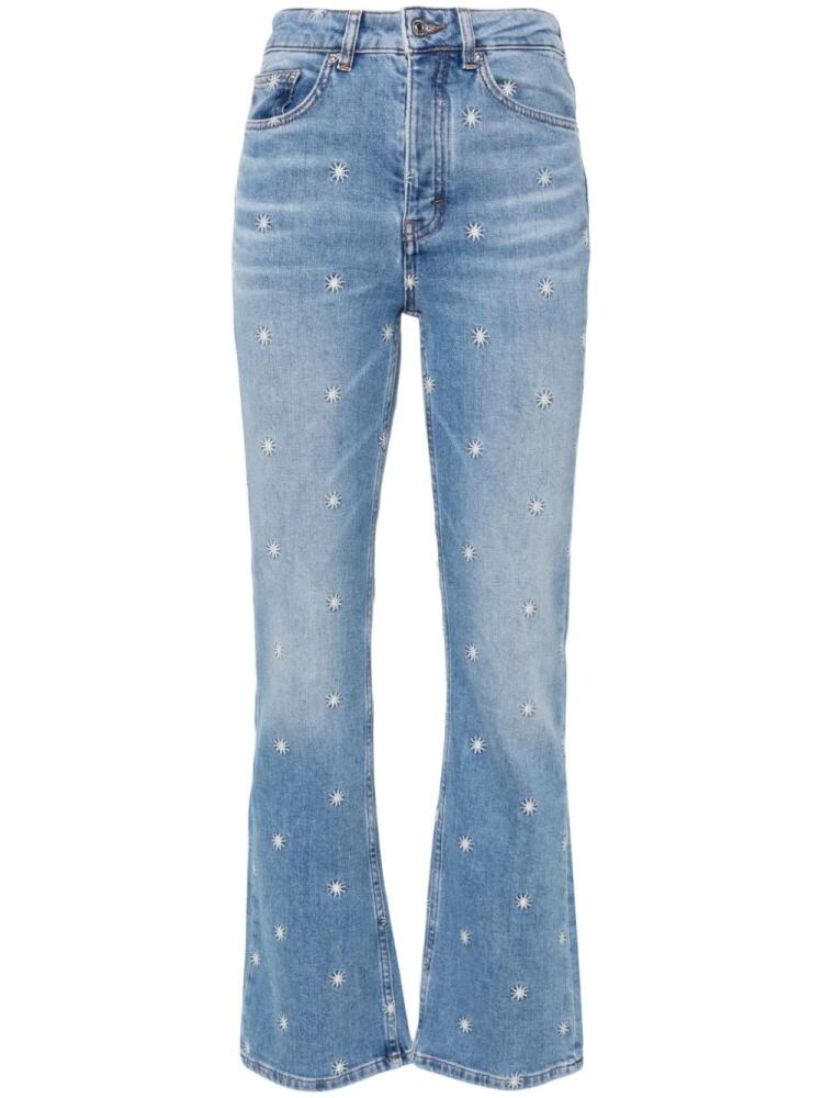 Maje mid-rise flared jeans - Blue Cover