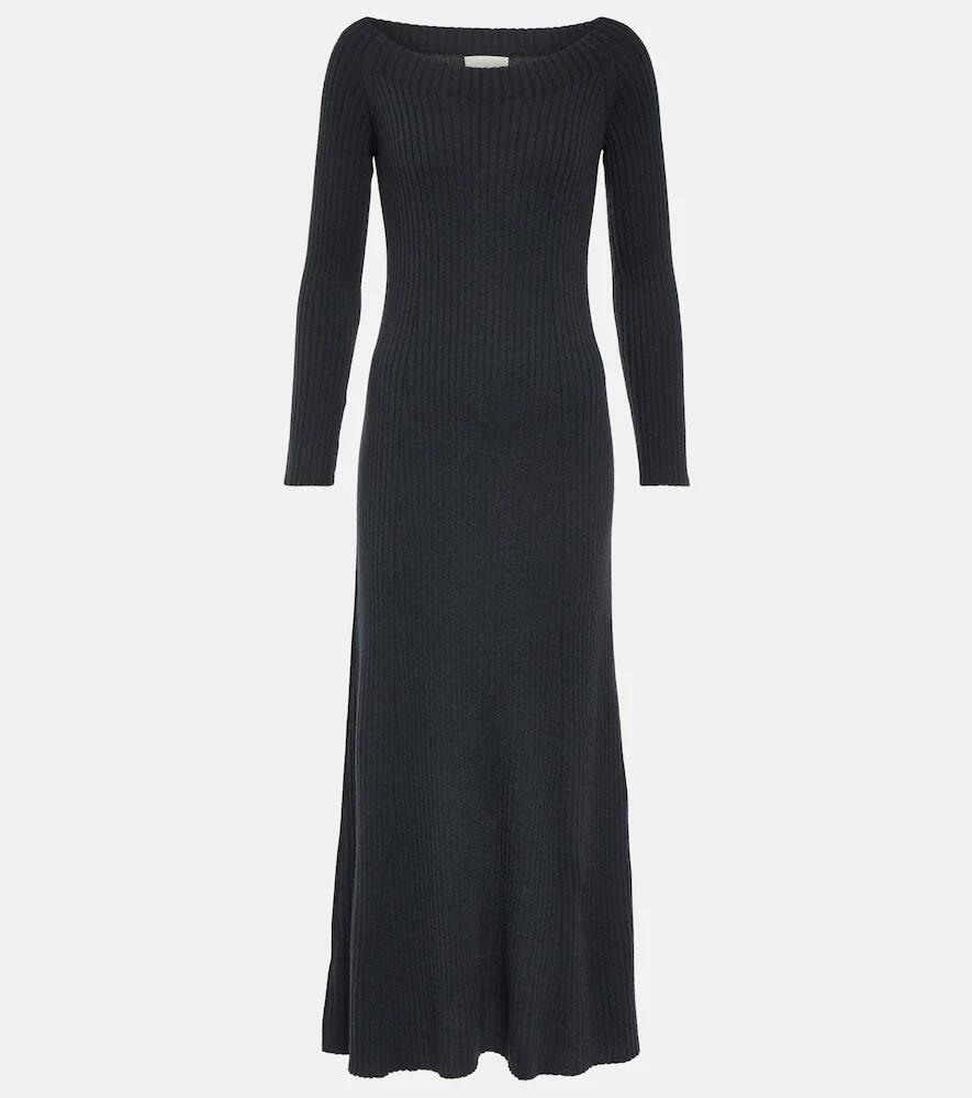 Lisa Yang Marvin off-shoulder cashmere midi dress Cover