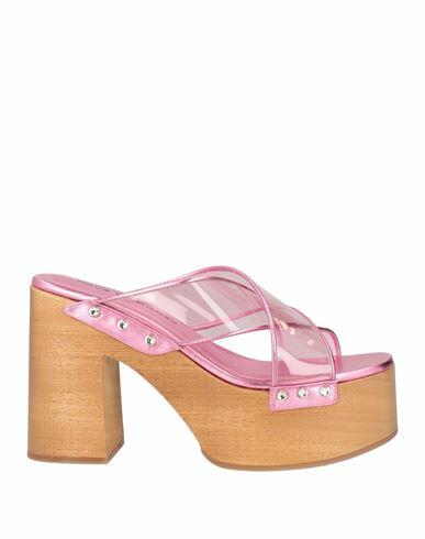 Haus Of Honey Woman Mules & Clogs Pink PVC - Polyvinyl chloride, Soft Leather Cover