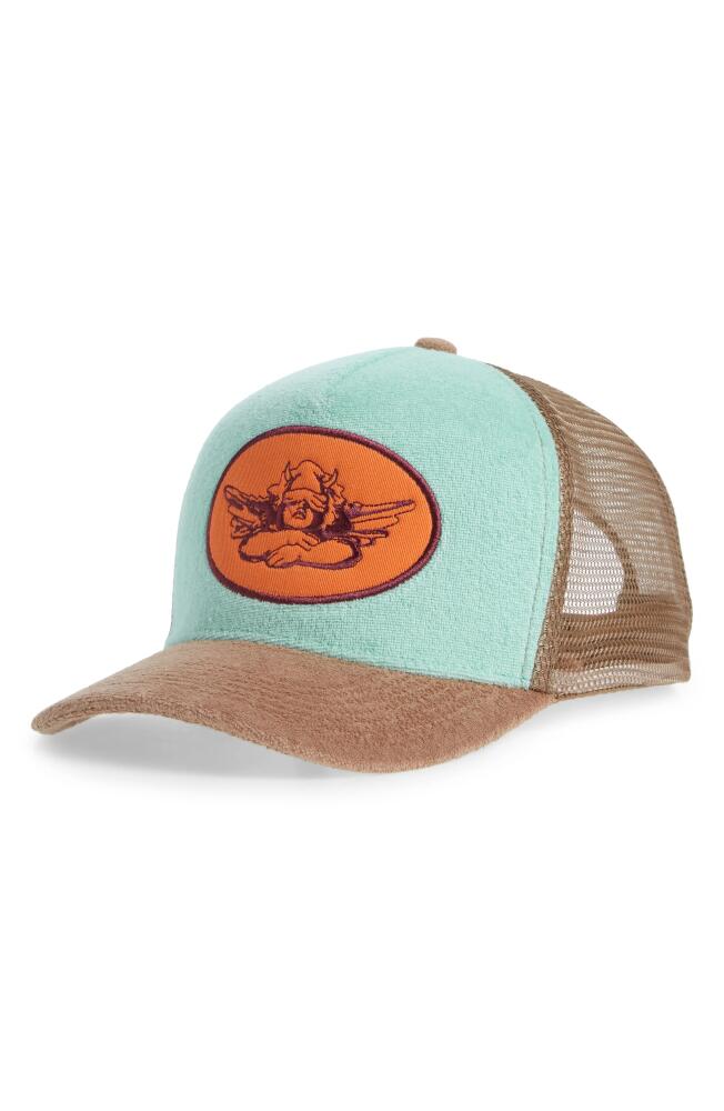 BOYS LIE Lover Terry Trucker Hat in Light/Pastel Green Cover