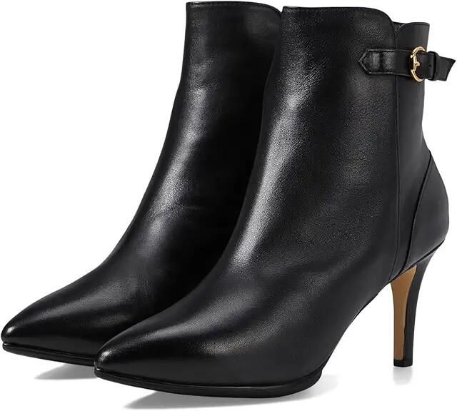 Cole Haan Grand Ambition Vesper Bootie 75 mm (Black Leather) Women's Boots Cover