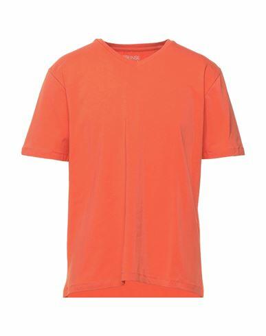 Sseinse Man T-shirt Orange Cotton, Elastane Cover