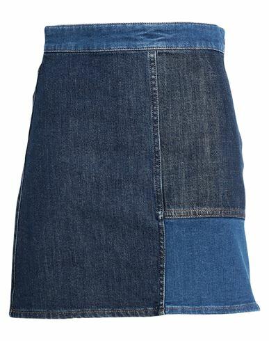 See By Chloé Woman Denim skirt Blue Cotton, Elastane Cover