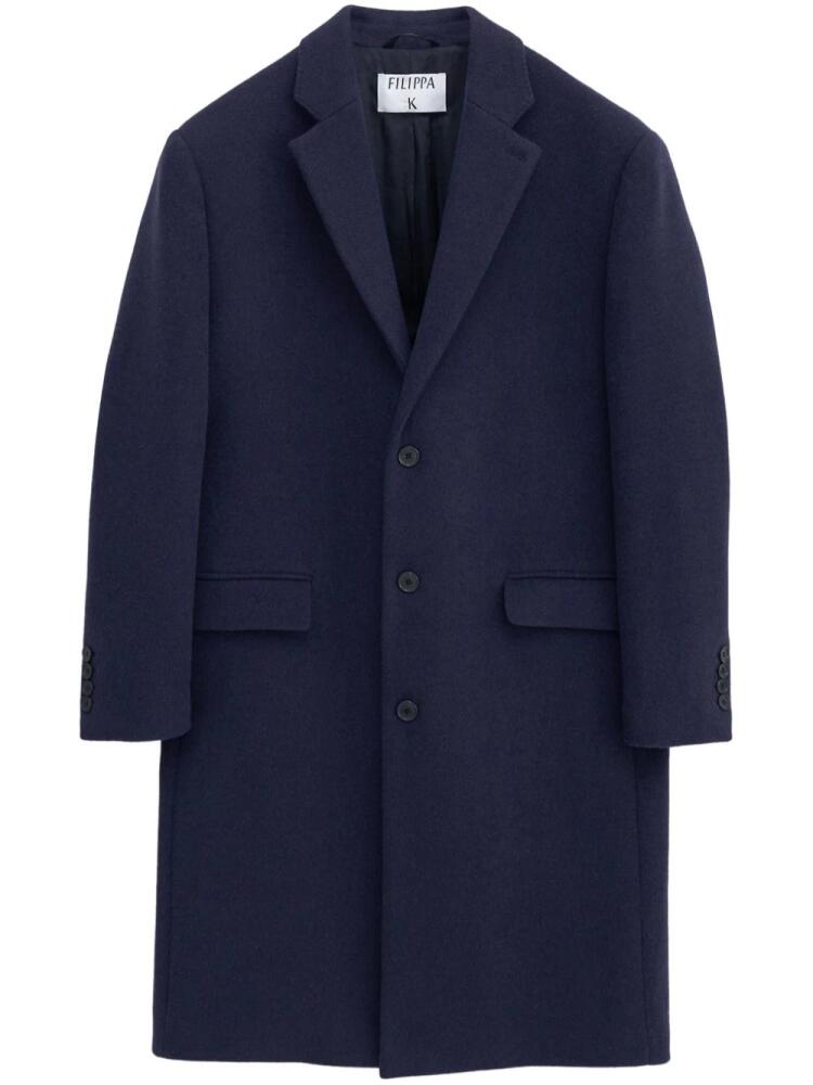 Filippa K single-breasted crombie coat - Blue Cover