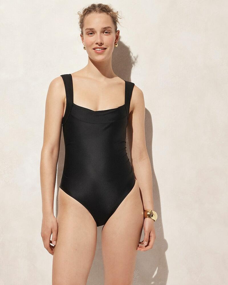 J.Crew Ruched squareneck one-piece swimsuit Cover