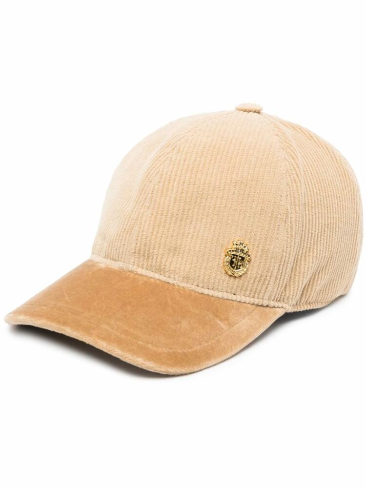 Billionaire logo-embroidered corduroy baseball cap - Neutrals Cover