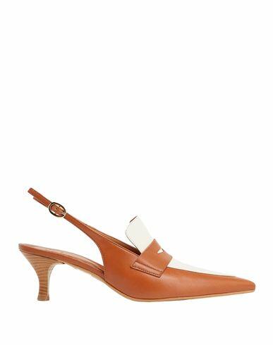 8 By Yoox Woman Pumps Tan Ovine leather Cover