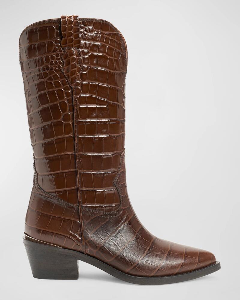 Partlow Meghan Croco Western Boots Cover