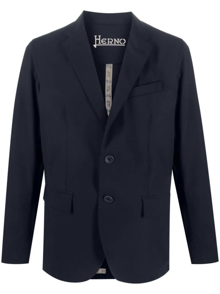 Herno plain single-breasted blazer - Blue Cover