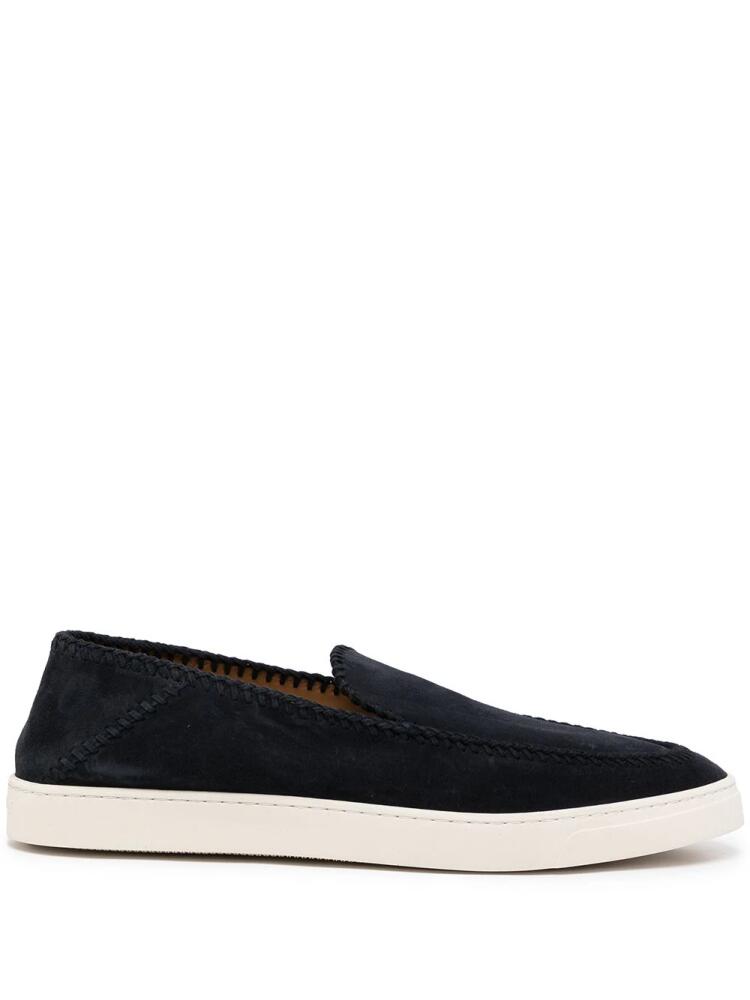 Giorgio Armani slip-on suede sneakers - Blue Cover