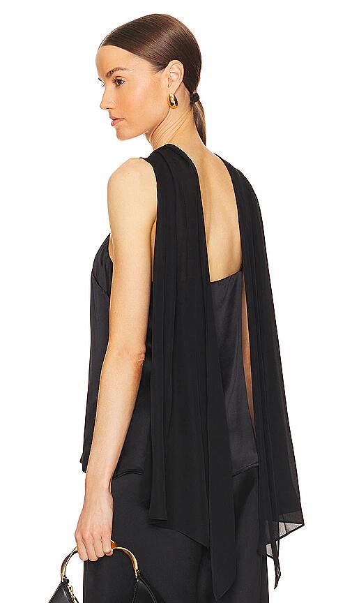 L'AGENCE Riviera Cape Top in Black Cover