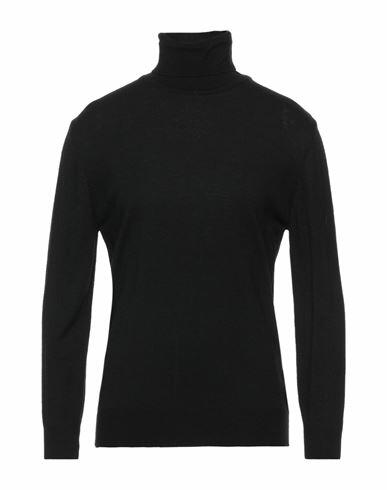 Siviglia Man Turtleneck Black Wool, Acrylic Cover