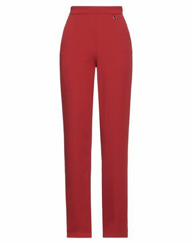 Fly Girl Woman Pants Brick red Polyester, Elastane Cover