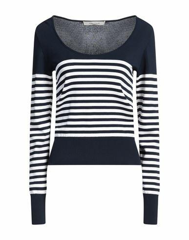 Cedric Charlier Woman Sweater Navy blue Viscose, Polyamide Cover