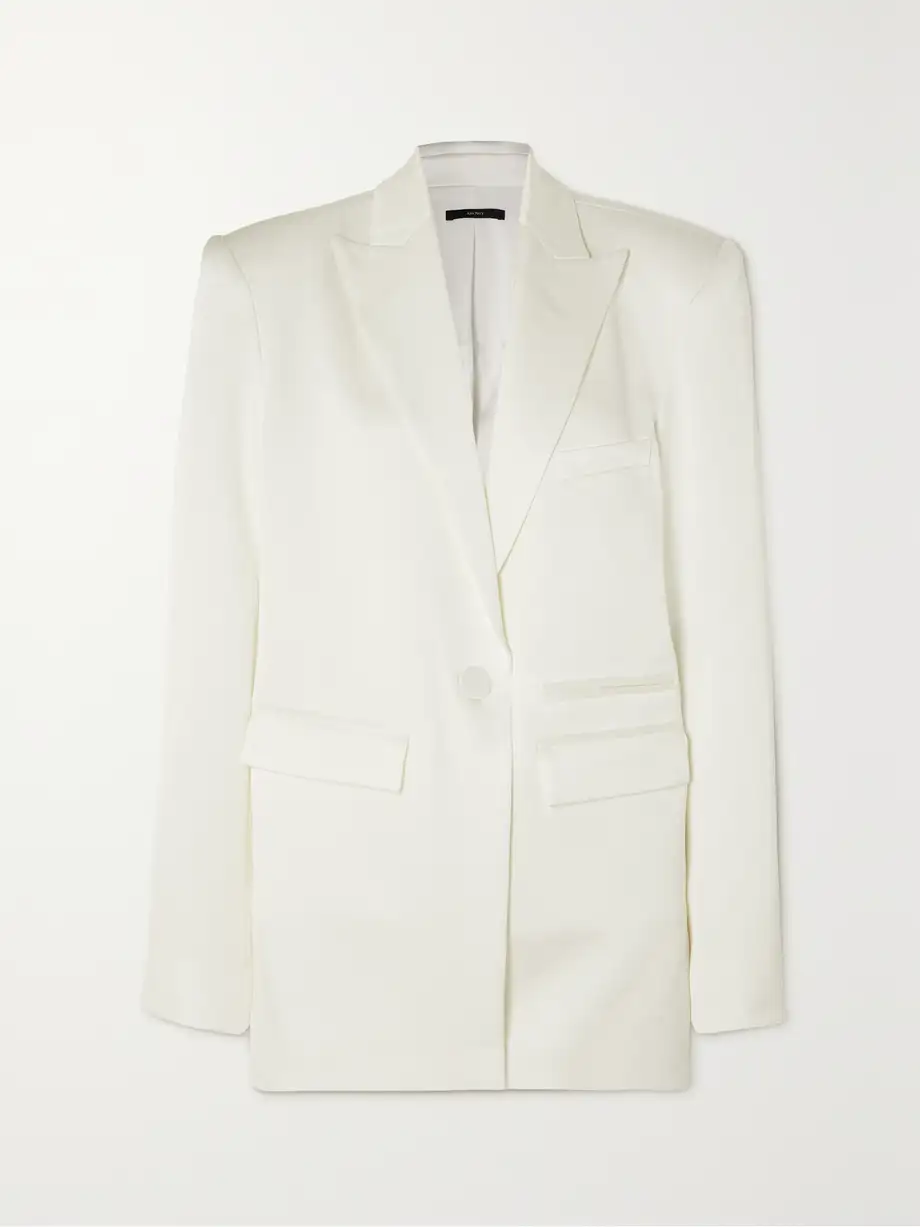 Alex Perry - Hartford Satin-crepe Blazer - White Cover