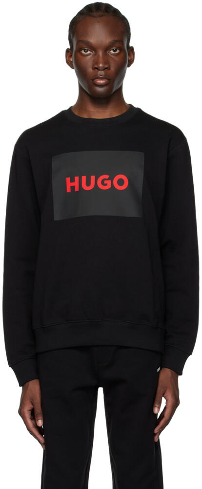 Hugo Black Printed Sweatshirt Cover