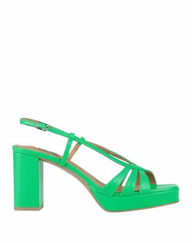 Bibi Lou Woman Sandals Green Leather Cover