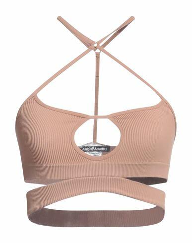 Andreādamo Woman Top Light brown Polyamide, Elastane Cover