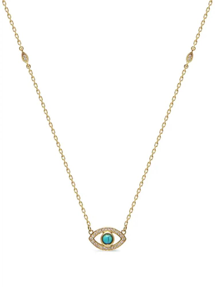 Nialaya Jewelry Evil Eye necklace - Gold Cover