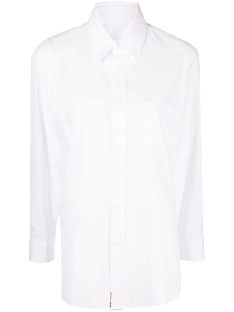 Yohji Yamamoto removable sleeve shirt - White Cover