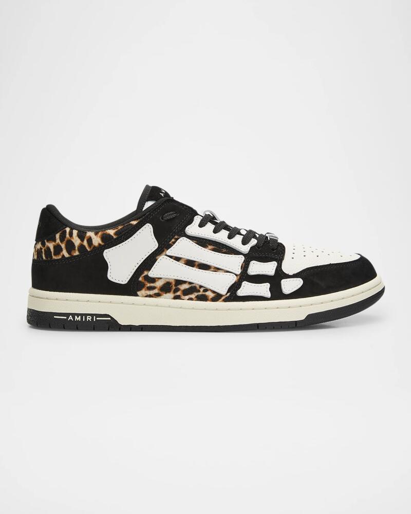 Amiri Men's Leopard Skel Low-Top Sneakers Cover