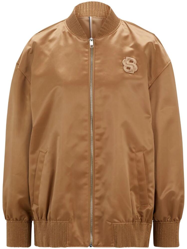 BOSS satin bomber jacket - Brown Cover