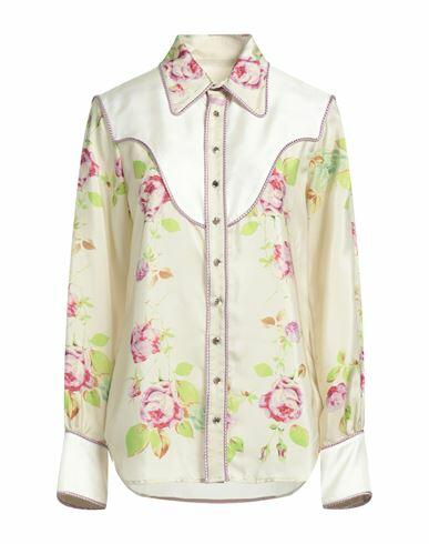 Dsquared2 Woman Shirt Beige Silk Cover