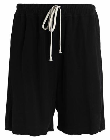 Rick Owens Man Shorts & Bermuda Shorts Black Cotton Cover