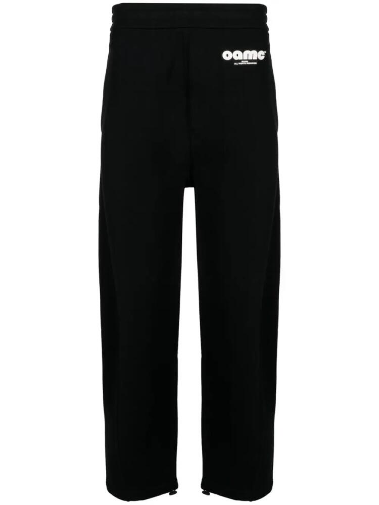 OAMC logo-patch track pants - Black Cover