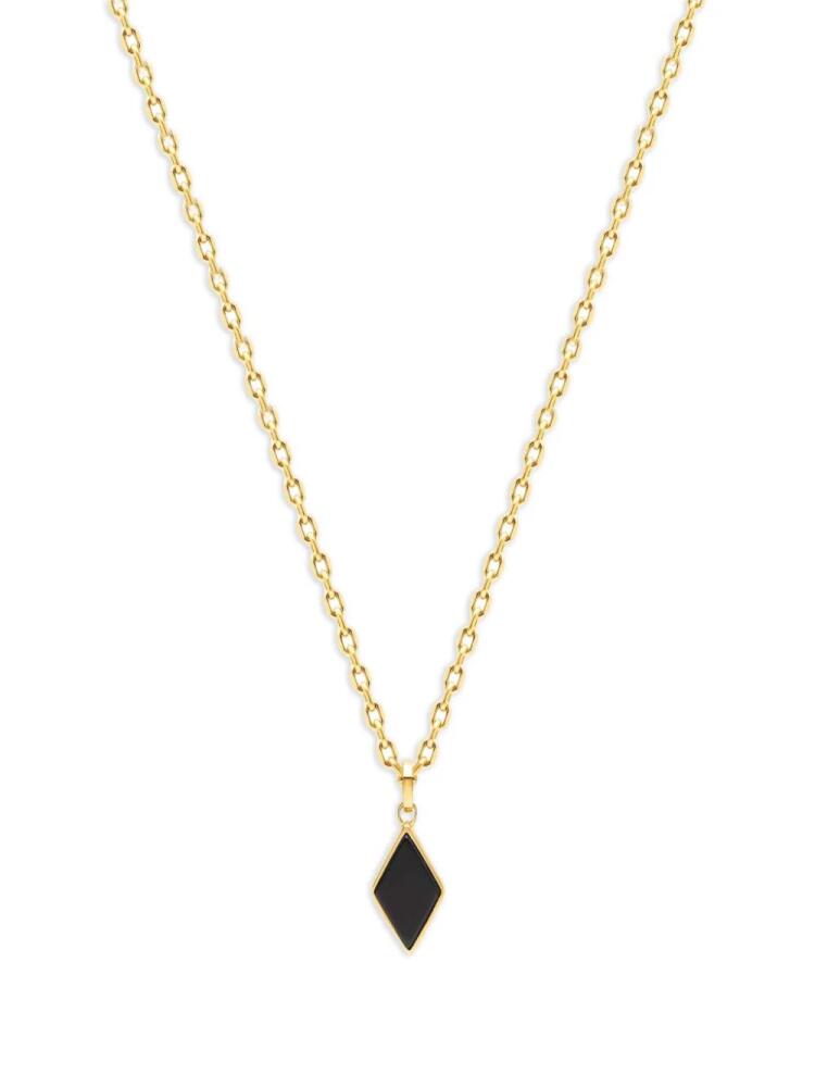 Nialaya Jewelry X Oscar Akermo gold-plated onyx necklace Cover