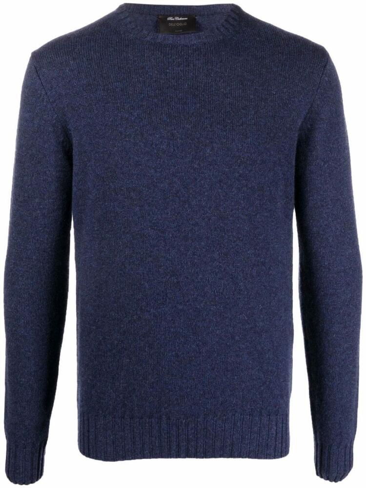 Dell'oglio purl-knit cashmere jumper - Blue Cover