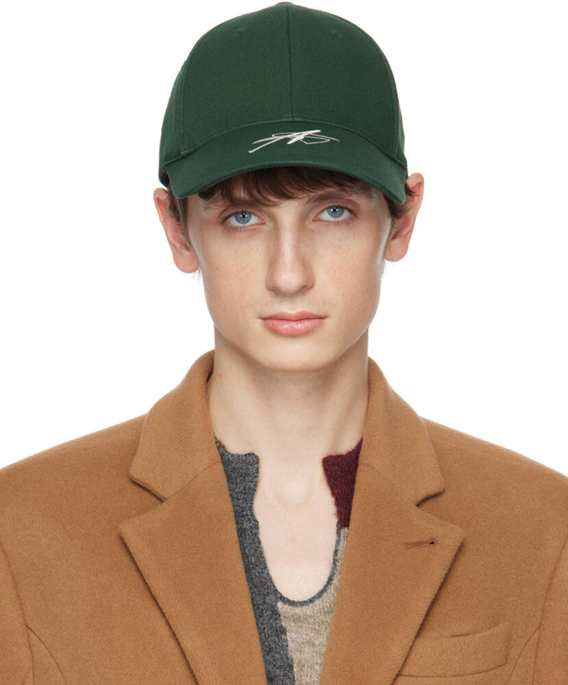 ADER error Green Embroidered Cap Cover