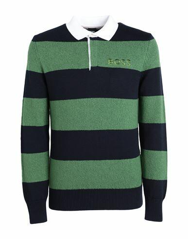 Boss Man Sweater Green Cotton, Polyamide, Elastane Cover