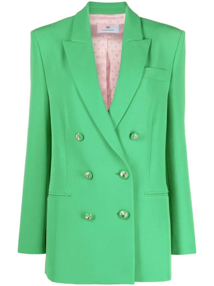 Chiara Ferragni double-breasted blazer - Green Cover