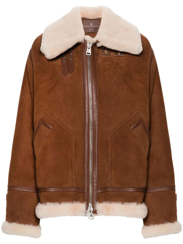 Ermanno Scervino suede jacket - Brown Cover