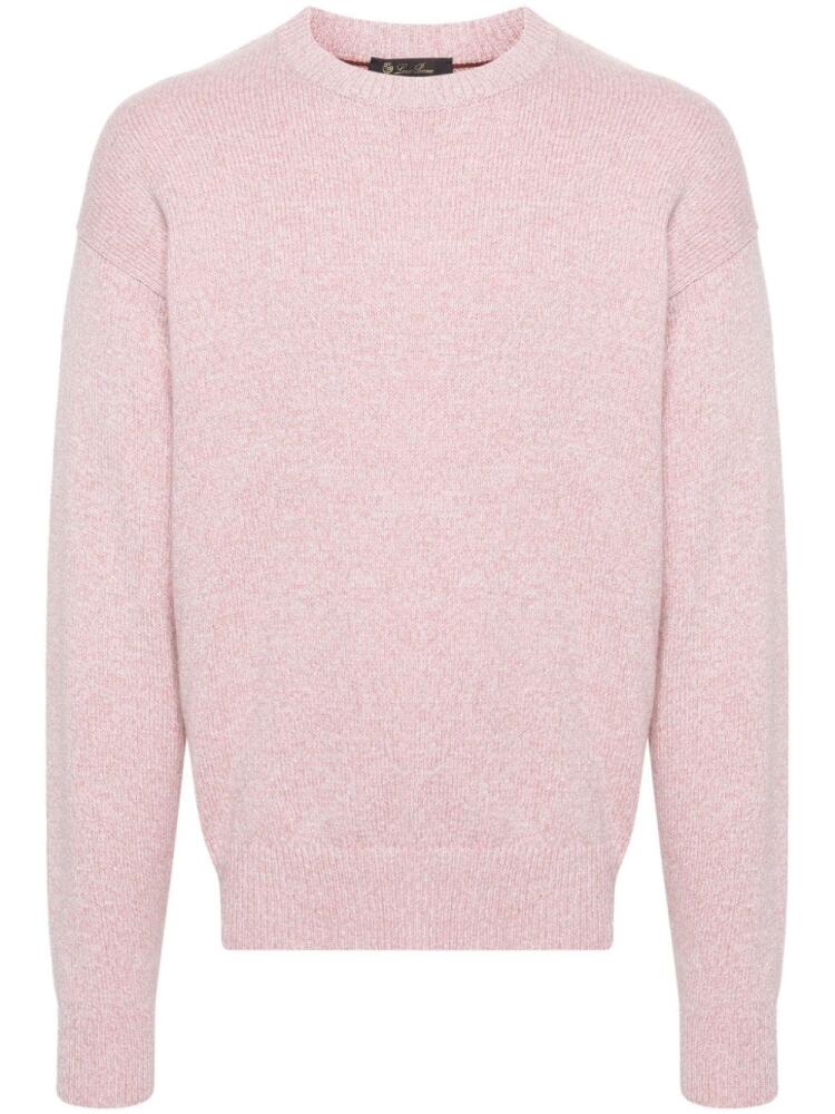 Loro Piana Washiba mélange jumper - Pink Cover