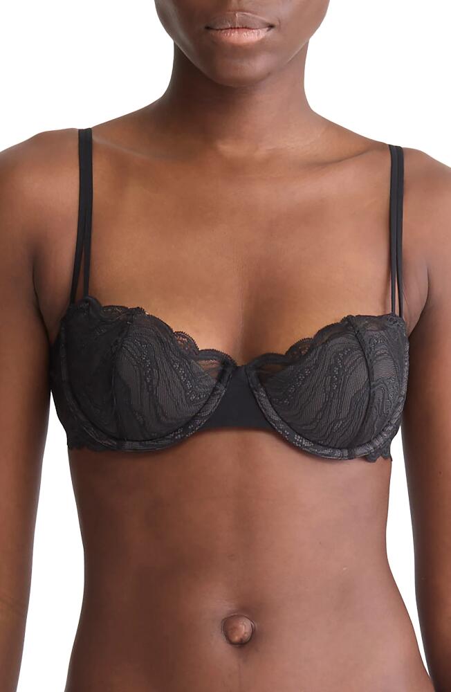 Calvin Klein Essentials Light Lace Underwire Bra in Black Cover