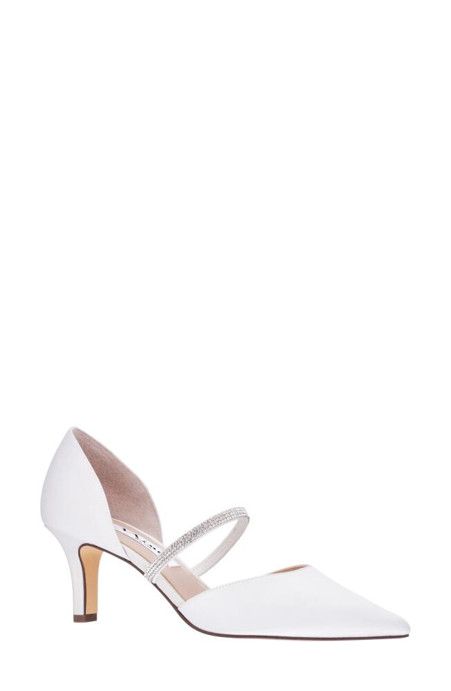 Nina Brystol d'Orsay Pointed Toe Pump in Ivory Cover