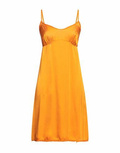 Brand Unique Woman Mini dress Orange Viscose Cover