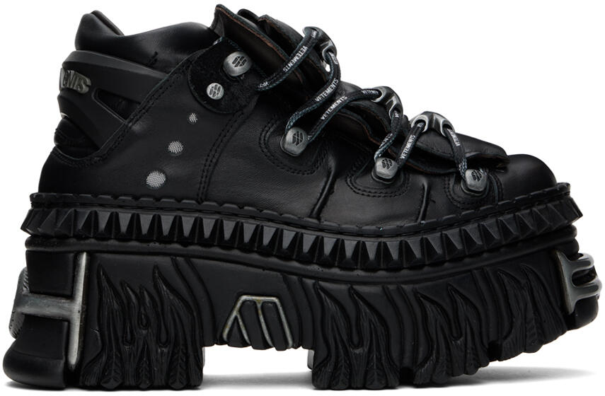 VETEMENTS Black New Rock Edition Platform Sneakers Cover