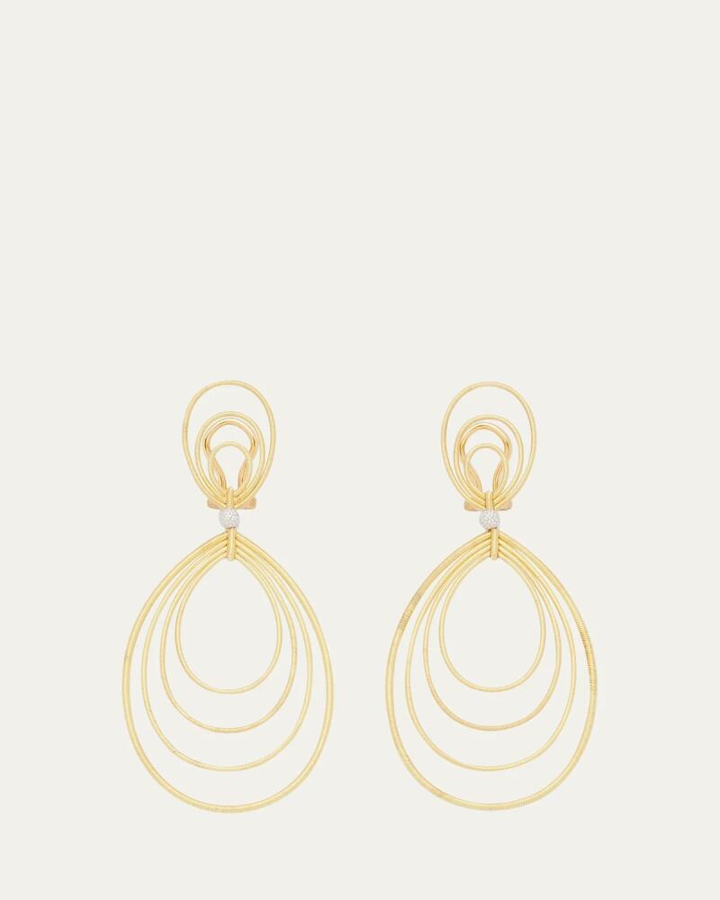 Buccellati Hawaii Waikiki 18k Gold Teardrop Pendant Earrings Cover