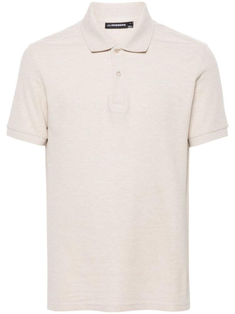 J.Lindeberg Troy piqué polo shirt - Neutrals Cover