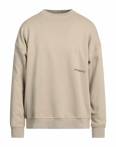 Hinnominate Man Sweatshirt Beige Cotton, Elastane Cover