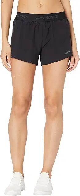 Brooks Chaser 3 Shorts (Black/Brooks) Women's Shorts Cover