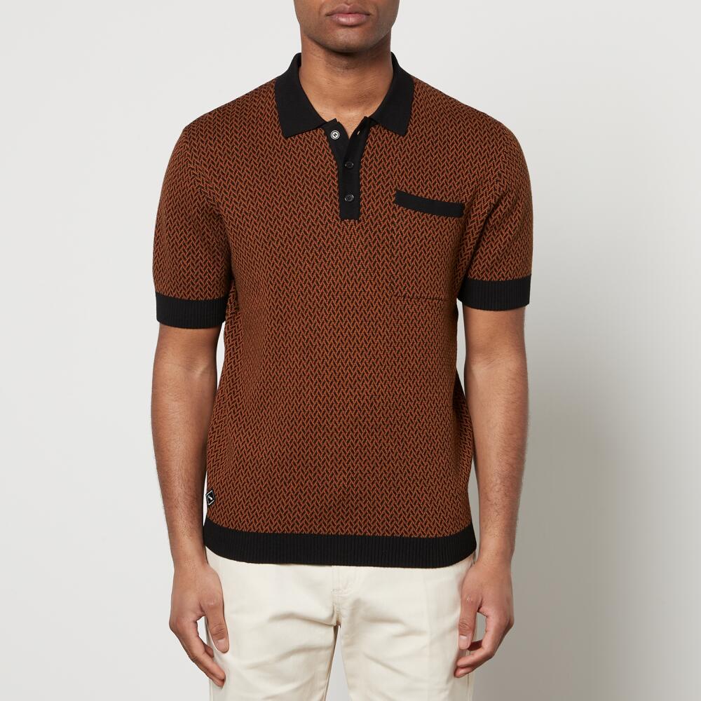 Percival Casa Martini Cotton-Jacquard Polo Shirt Cover