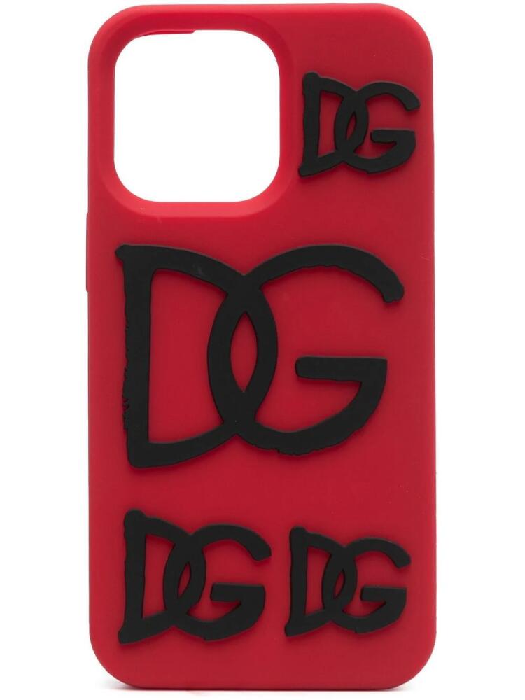 Dolce & Gabbana 3D-logo Iphone 13 Pro case - Red Cover