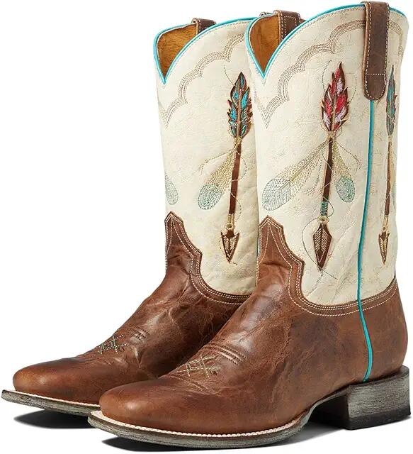 Roper Arrow Feather (Tan) Cowboy Boots Cover