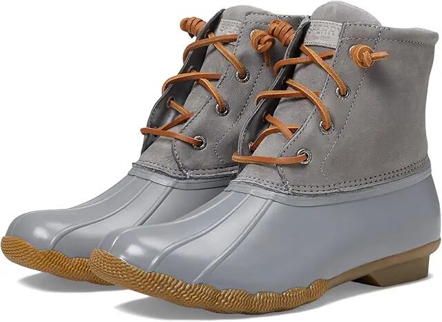 Sperry Saltwater Core Leather (Grey/Grey) Women's Boots Cover