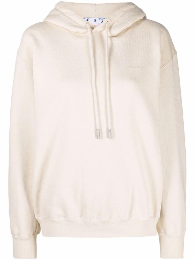 Off-White Diag-print hoodie - Neutrals Cover