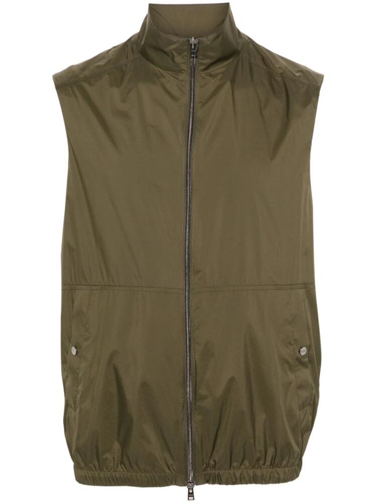 Herno Ecoage lightweight gilet - Green Cover